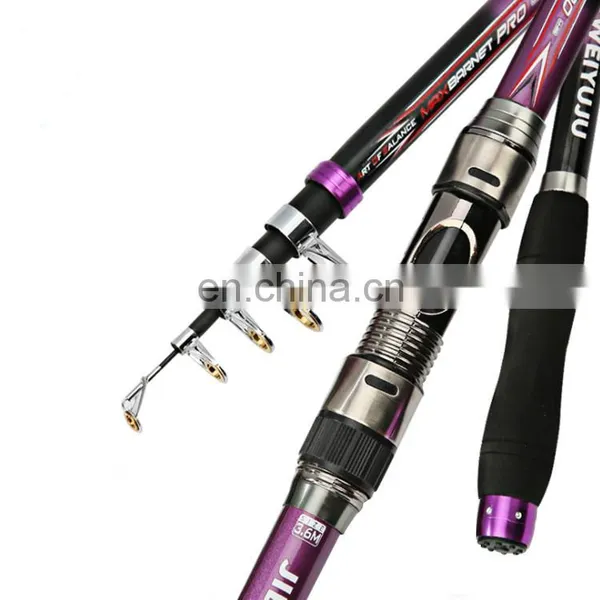 Factory Wholesale Custom 2.1m 2.4m 2.7m 3m 3.6m Carbon Fiber Sea Rod Telescopic Carp Fishing Rod photo-4
