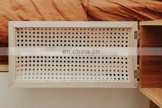High Quality Natural Mesh Rattan Cane Webbing Roll Woven Bleashed Rattan Webbing Cane photo-5