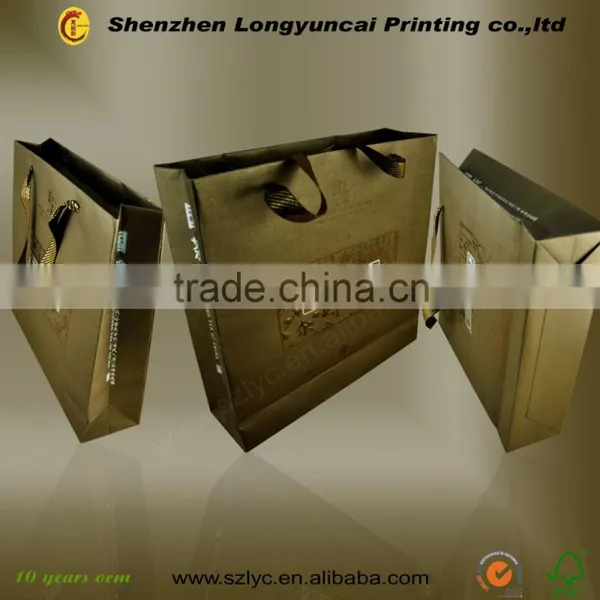 Hot Foil Stamping Custom Paper Bag, Jewelry Paper Bag , Handmade Paper Bag With Competitive Price photo-4