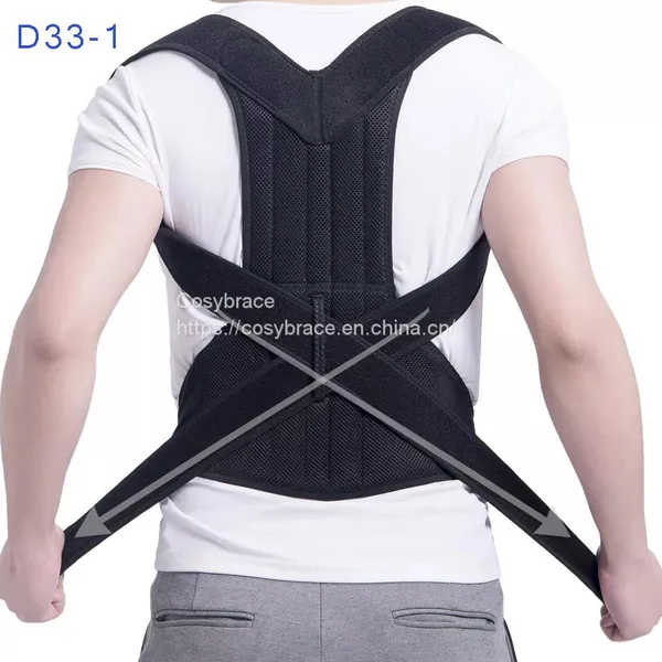 Amazon Hot Sale Neoprene Magnetic Lumbar Support Belt Posture Corrector Back Brace photo-4