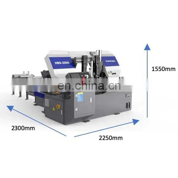 Efficiency Safe Band Saw Machine HBS-330A For Iron Pipe Beam Steel Metal With Competitive Price photo-2