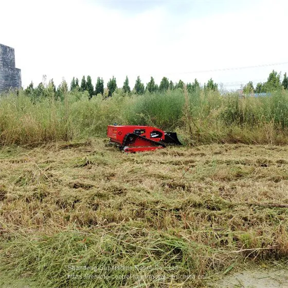 Radio Controlled Lawn Mower for Sale, China Remote Controlled Lawn Mower Price, Remote Control Slope Mower With Tracks for Sale photo-5