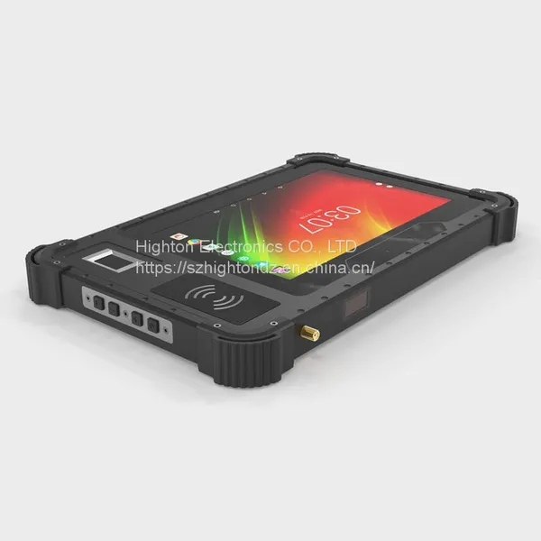 Cheapest 8 Inch RS232/RJ45 Front Fingerprint/ NFC/ UHF RFID Reader Android 10 Industrial Rugged Tablet 1920*1200 4G LTE photo-2