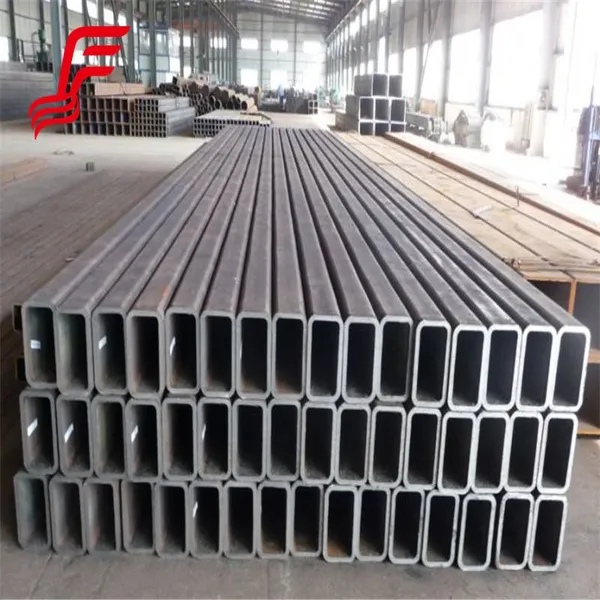 Q235 Square Metal Black Hot Rolled Rectangular Tube Erw Steel Square Tubes Hollow Section Carbon Ms Pipe photo-4