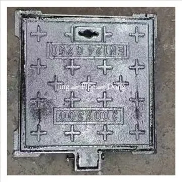 Jingdong DN124 Ductile Iron Manhole Cover 800*800mm Round Black High Strength Corrosion Resistant photo-5