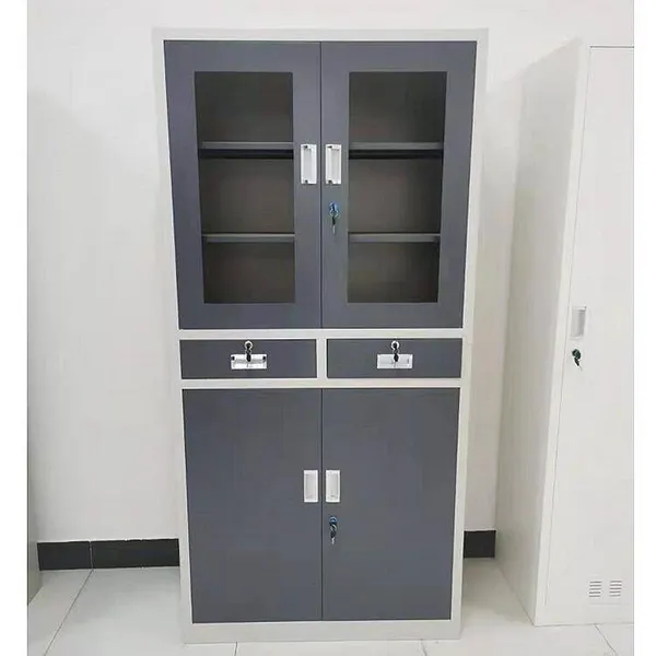 Manufacturer of Four-door Locker Wardrobes. Lockers for Employee Dormitories. Iron Storage Cabinets Are Customizable. photo-4