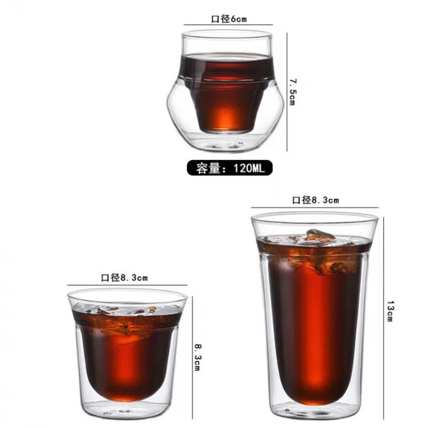 Double Wall Glass Coffee Mugs