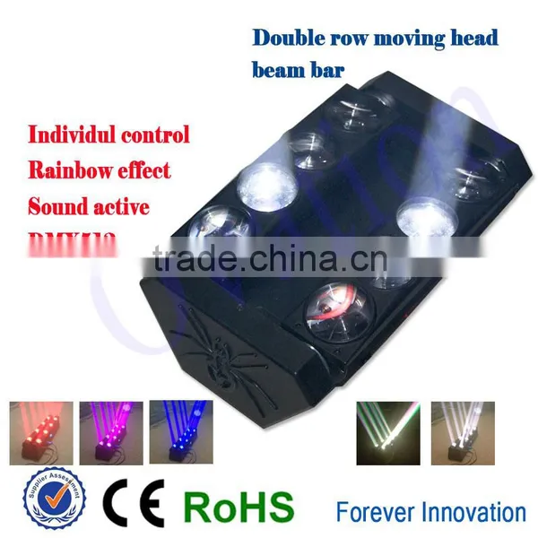 NEW ARRIVAL!Spider Effect 8pcs 10w Rgbw 4-in-1 Led Moving Head Bar Beam photo-3