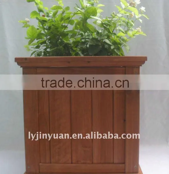 Square Wood Flower Planter