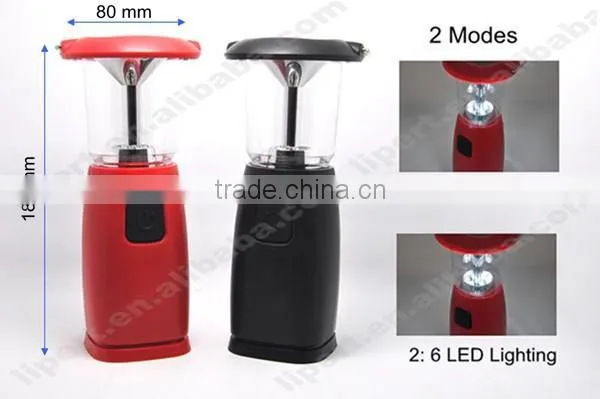 (1500360) Hand Crank Portable Rechargeable Ni-Mh Battery Solar LED Lantern photo-4