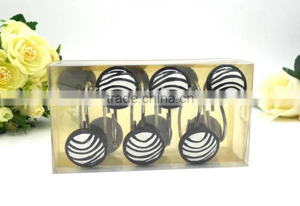 a Variety of Color of Square Polyresin Shower Curtain Hooks photo-6