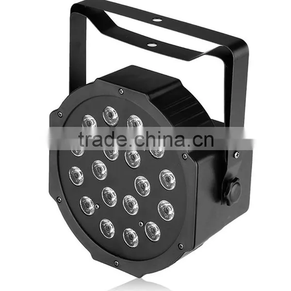 RGB PAR Light 18 LEDs DMX512 Color Mixing Wash Can Stage Light Disco DJ Wedding Party Show Live Concert Lighting photo-3