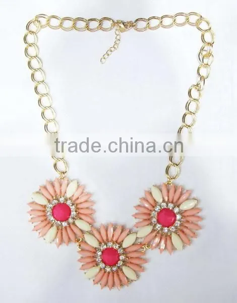 Sunflower Casting Fashion Jewelry Necklace For Spring Of 2014