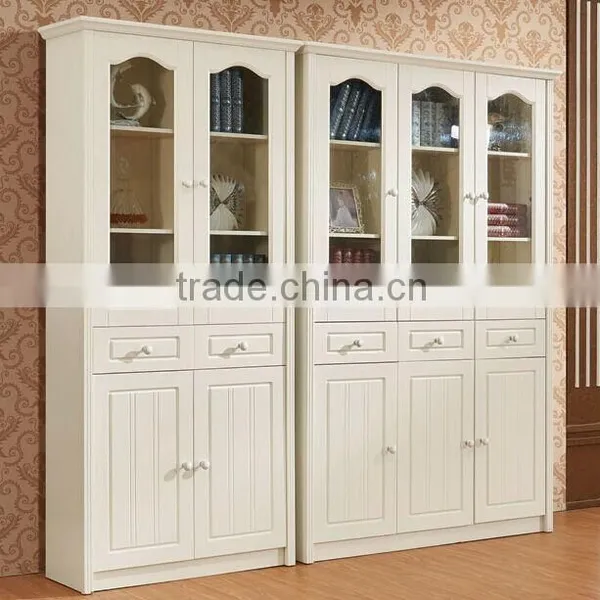 Wood Antique White Bookcases