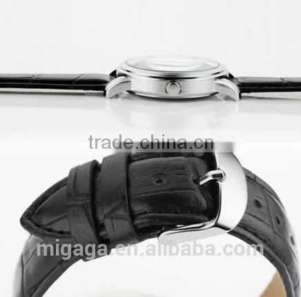 Men's/Women's Fashion Leather Band Couples Quartz Wrist Watch Sales Gift photo-3
