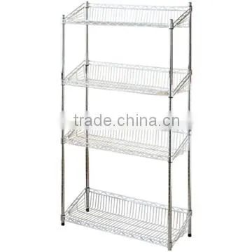 Modern Design Metal Mini Wall Shelf for Clothes Storage Metal Corner Shelf Metal Book Shelves photo-2