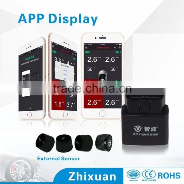 2016 Hot Sell Easy DIY Wireless Android Bluetooth Car Tpms
