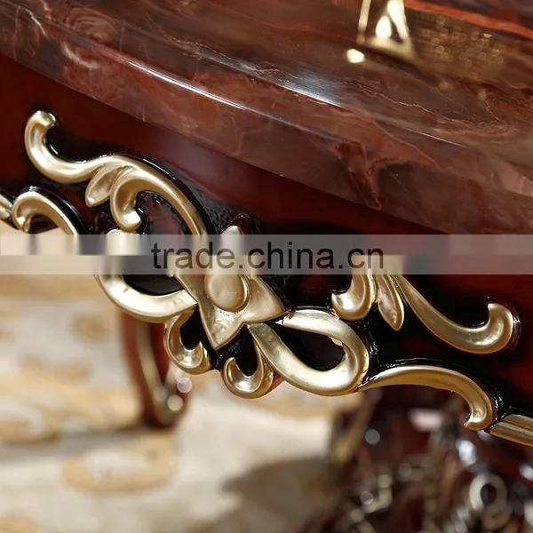 Luxury European French Style Wooden Round Classic Dining Table Quality Choice photo-2