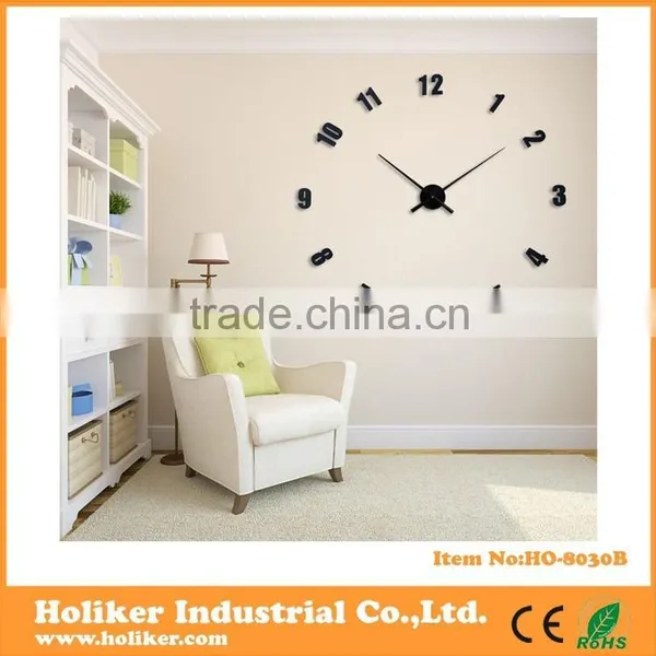 Decorative Large 3D Sticker EVA Wall Clock