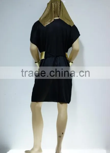 Adult Black Pharaoh Costume Deluxe Egyptian Cosplay Costume A0042 photo-3