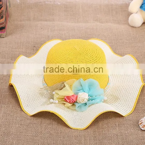 Promotion Ladies Flower Sombrero Hat,Straw Hat Beach Hat For Women photo-3