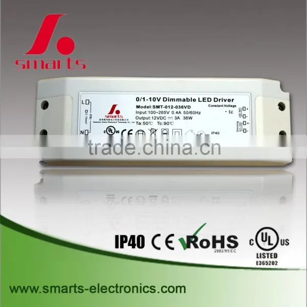 0-10v/pwm Led Driver 24v 30w Constant Voltage Led Dimmable Power Supply photo-3