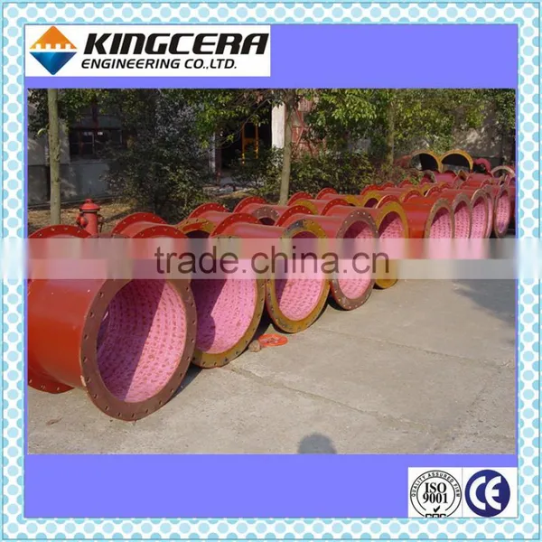 Abrasion Resistant Ceramic Lined Pipe and Elbow photo-5