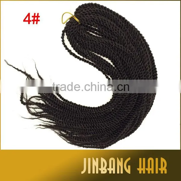Afro Kinky Braids Synthetic Senegalese Twist Hair Braids Crochet Freetless Crochet Braids Twist Senegalese photo-3