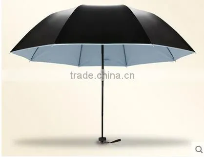 Taffeta Black White Silver Umbrella Fabric photo-2