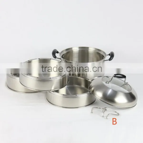 Multi-user-4 Layers Energy Efficiency Steamer Pot With Combined Lid Energy-saving photo-6