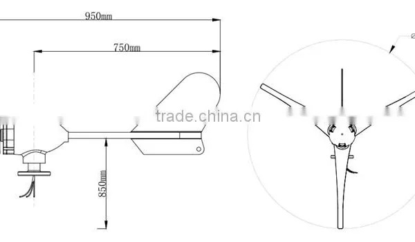 400w Small 12v 24v Wind Generator photo-2