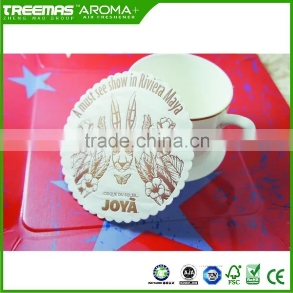 Enviromental Paper Coasters for One Time Use With Logo Printing photo-2