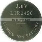 Lir2450 3.6V Lithium Ion Button Cell Lir2450 Rechargeable Battery Eunicell