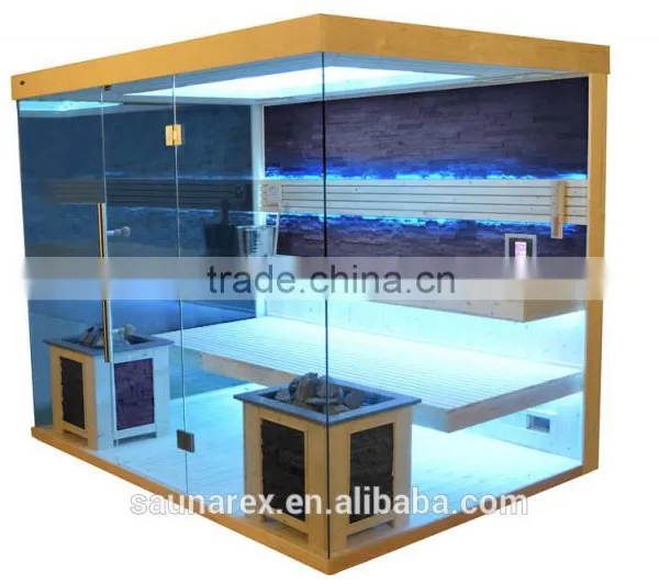 Hemlock Modern Sauna Room With Glass photo-5