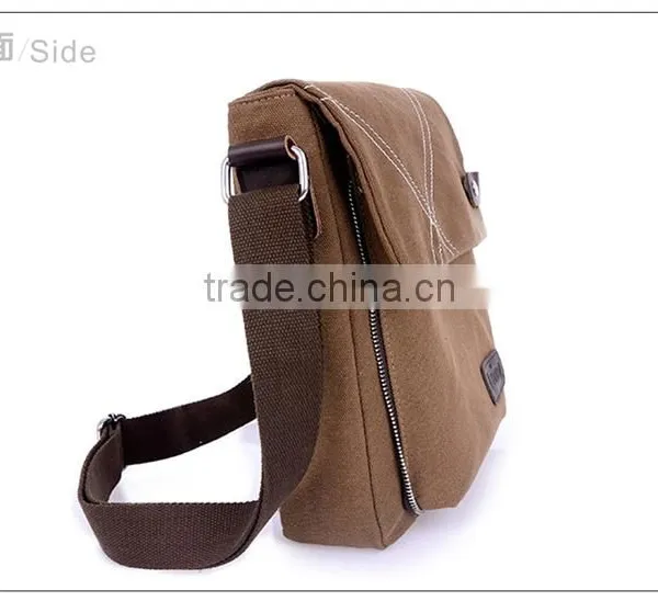 Cool Canvas Men Messenger Bags, Canvas Shoulder Bag Popular Design Color photo-3