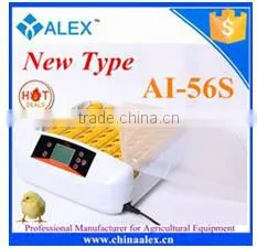 CE Marked China Alex Factory Direct Sale 12V Egg Incubator 56 Chicken Eggs Mini Incubator photo-5