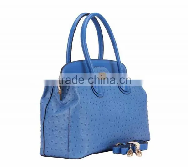 S746-B2798 Women Handbag With Ostrich Cow Leather Bag Hady Handbag Mochila Wayuu Women Bag Ladies Satchel Bags photo-2
