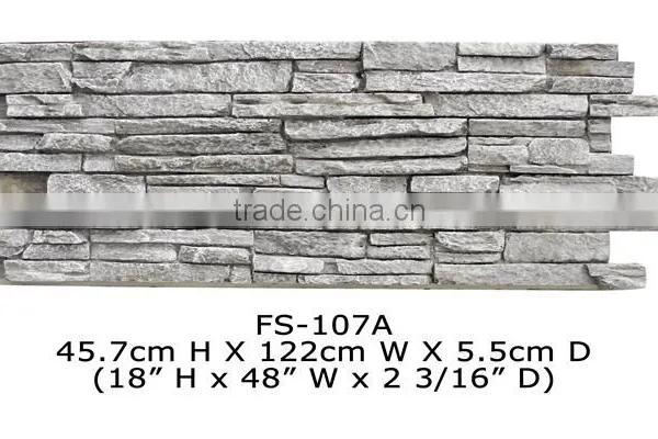 Good Price High Quality Beautiful Decorative Polyurethane Stone Panel photo-4