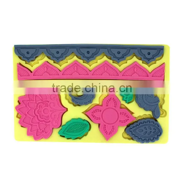 Silicone Mold Fondant Flowers for Cakes photo-3