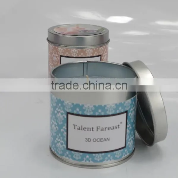 532 Wholesale Colorful Smokeless Tin Candle Matching With Lid,has Two Wicks