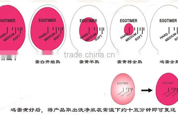 Hot Sell Fashion Temperature Controlled Colour Changing Egg Timer FDA Egg Shape Kitchen Timer Quality Choice photo-6