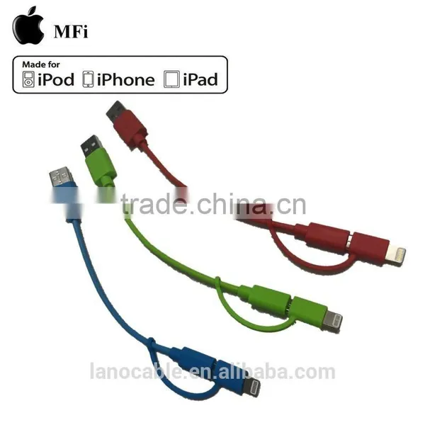 Mobile Phone MFi Certified 2 in 1 Usb Charger Cable photo-2