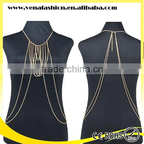 Instock Free Sample Women Sexy Body Chain Jewerly photo-6