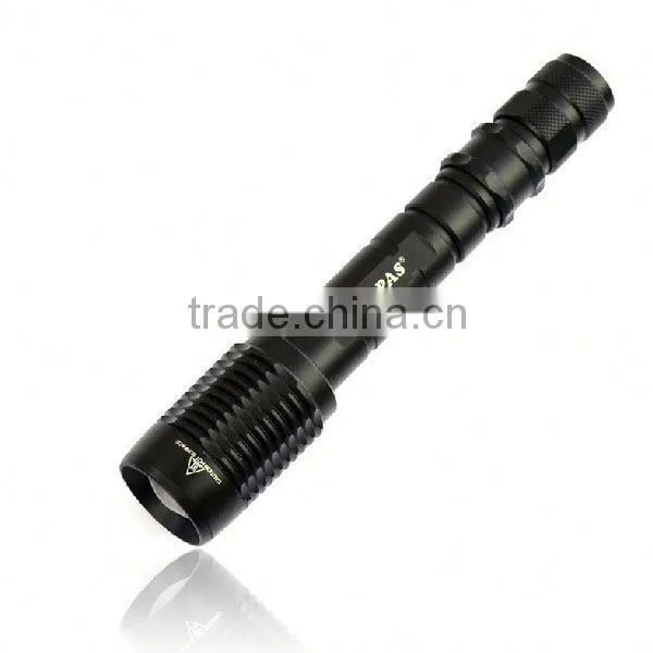 V5-858 High Quality XM-L T6 Led High Power Torch Zoomable Waterproof LED Torch Light photo-5