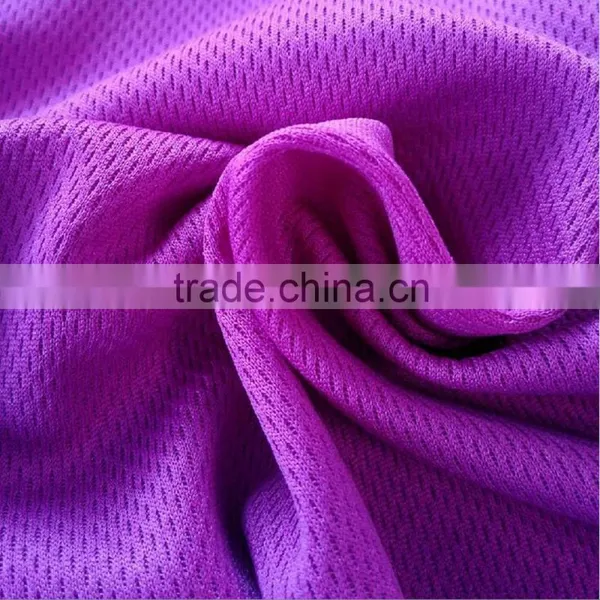 Weft Knit 100% Polyester Fabric Jersey Quick Dry Textile Good Price Factory