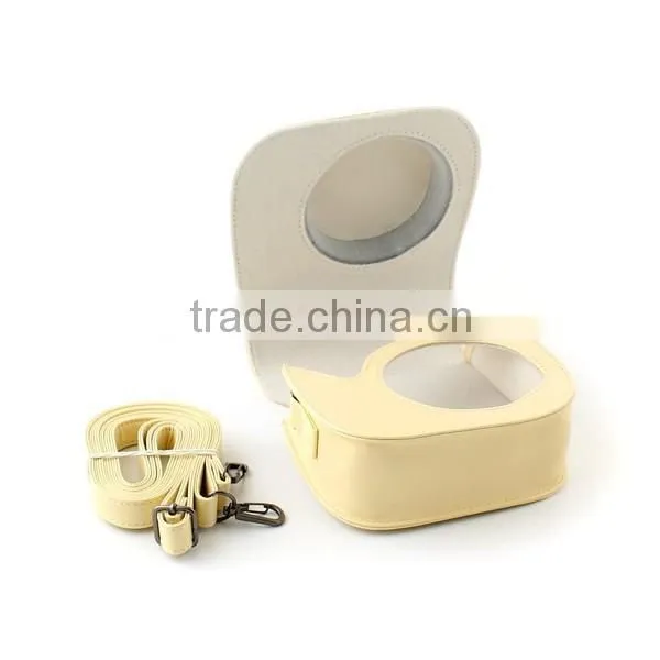 Yellow Fujifilm Instax Mini 8 Instant Camera Polaroid 300 PU Leather Bag photo-4