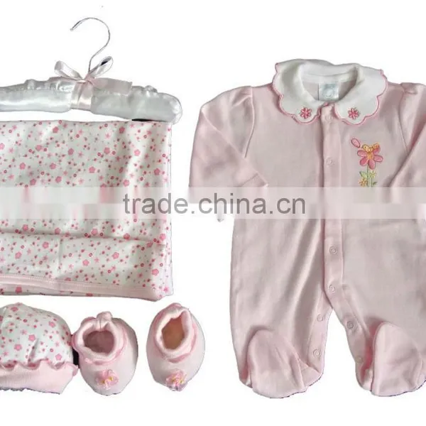 100%cotton Baby Wear 5pcs Gift Set