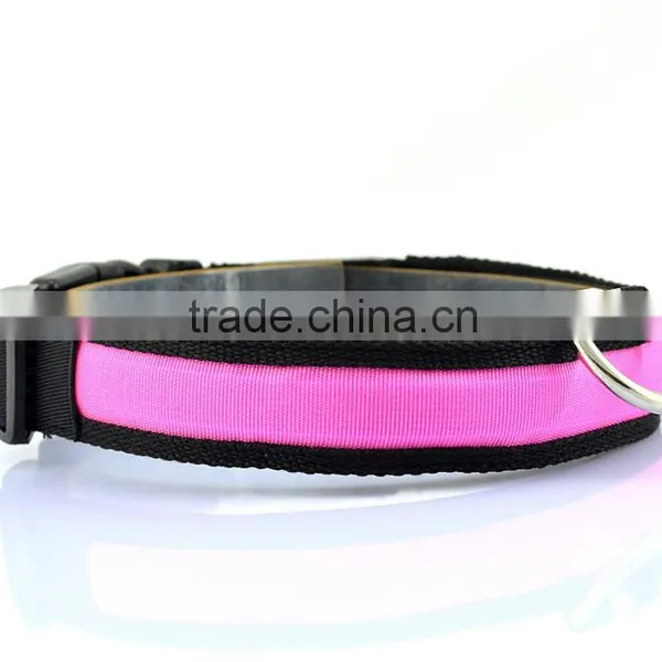 Beautiful Pet Dog Collars and Leads LED Light Pet Mascotas Cachorro Collars Large Dogs Luminous Fluorescent Collars Harness photo-4