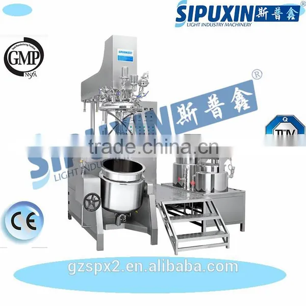 Sipuxin Stationary Homogeneous Paste Emulsifying Machine/high Pressure Homogenizer Emulsifier/cosmetic Emulsifying Machine photo-5