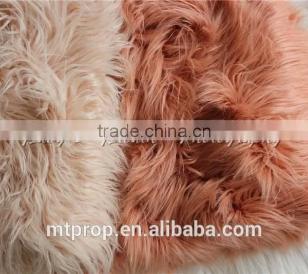 85cmx55cm Faux Fur Blanket Basket Filler Mongolia Fur Baby Photography Prop Blanket